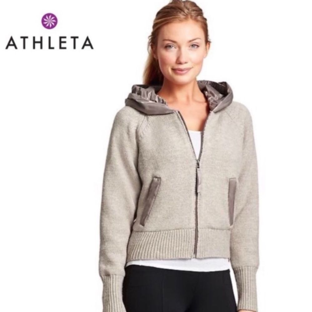 Athleta Attica Wool Zip Jacket